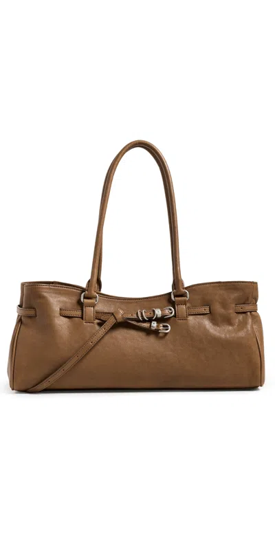 Margesherwood Soft Grandma Shoulder Bag Vintage Camel Washed Nappa