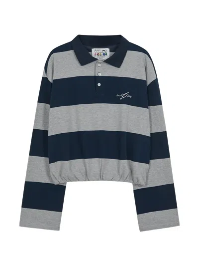 Margesherwood Linus Balloon Stripe Polo In Green