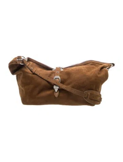 Pre-owned Margesherwood Suede Shoulder Bag In Brown