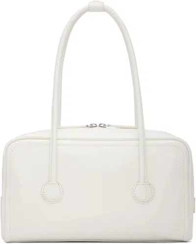 Margesherwood White Soft Boston Small Bag