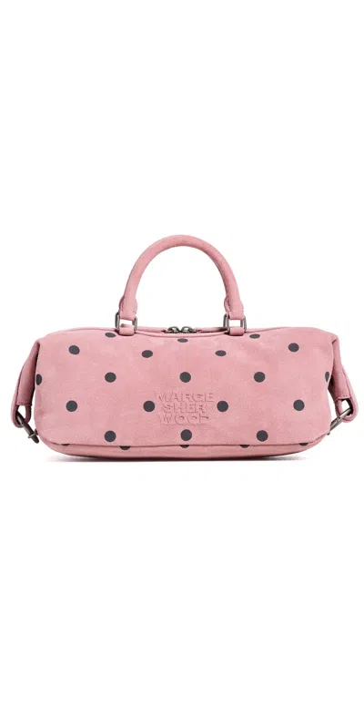 Margesherwood X Peanuts East West Dumpling Tote Pink Printed Suede
