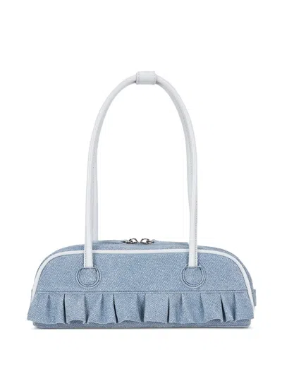 Margesherwood X Peanuts Ruffled Boston Shoulder Bag In Blue