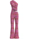 Margherita Maccapani Glam Sere Floral-print Jumpsuit In Pink