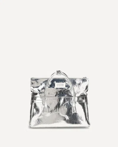 Margiela 5ac East West Medium Tote Bag In Silver