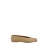 Margiela Beige Lamb Ovis Aries Aries Ballet Flats In Brown