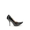 Margiela Black Calf Leather Bos Taurus High Heel Pumps In Black