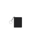 Margiela Black Calf Leather Bos Taurus Keychain In Brown