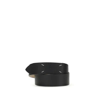 Margiela Black Calf Leather Bos Taurus Regular Belt