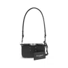 Margiela Black Calf Leather Bos Taurus Shoulder Bag In Black