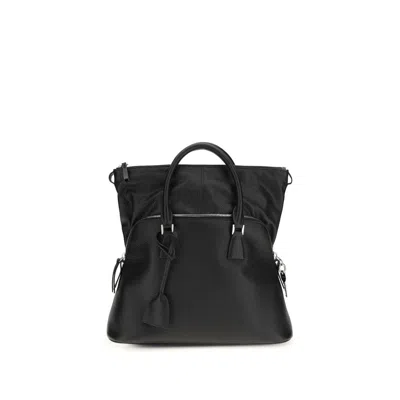 Margiela Black Calf Leather Bos Taurus Shoulder Bag