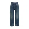 Margiela Blue Cotton Straight-leg Jeans In Blue