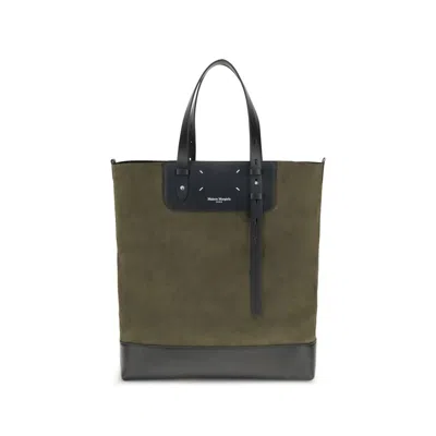 Margiela Calf Leather Bos Taurus Shoulder Men's Bag In Green