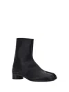 Margiela Calfskin Tabi Boots In Black
