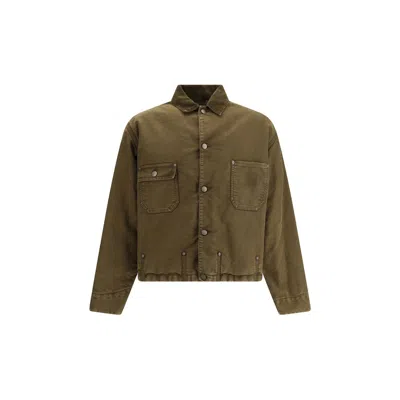 Margiela Cotton Sport Jacket In Brown