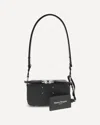 Margiela Black Calf Leather Bos Taurus Shoulder Bag In Black