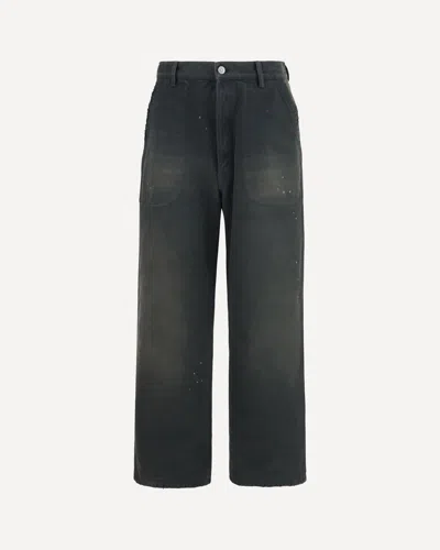 Margiela Double-dye Workwear Pants In Gray