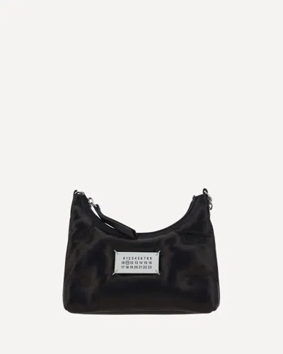 Margiela Glam Slam Hobo Shoulder Bag In Black