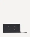 Margiela Leather Wallet In Black