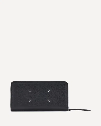 Margiela Leather Wallet In Black