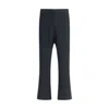 Margiela Low Rise Trousers In Blue