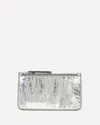 Margiela Metallic Card Holder In Silver