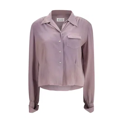 Margiela Purple Silk Dress Shirt