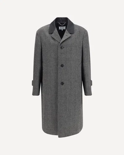 MARGIELA SINGLE-BREASTED COAT IN VIRGIN WOOL BLEND