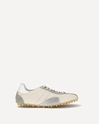 Margiela Beige Calf Leather Bos Taurus Athletic Sneakers In Neutral