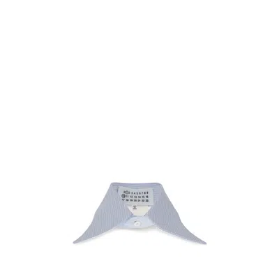 Margiela Striped Collar In Blue