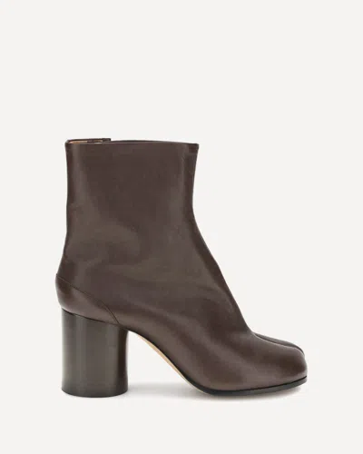 Margiela Tabi Ankle Boots In Brown