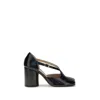 Margiela Black Calf Leather Bos Taurus High Heel Pumps In Black