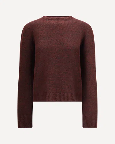 Margiela Wool Sweater In Burgundy