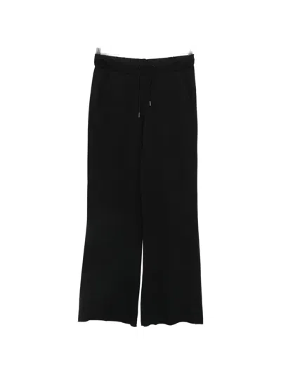 Margittes Drawstring-waist Track Pants In Black
