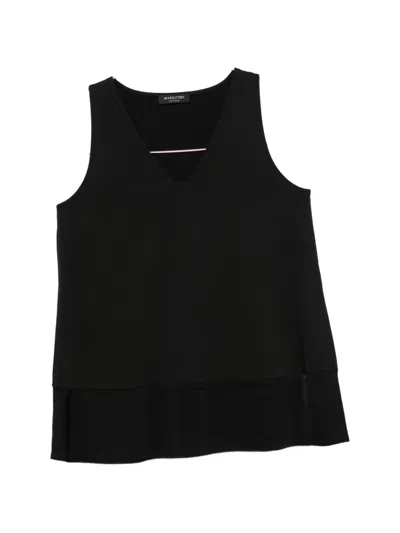 Margittes V-neck Top In Black
