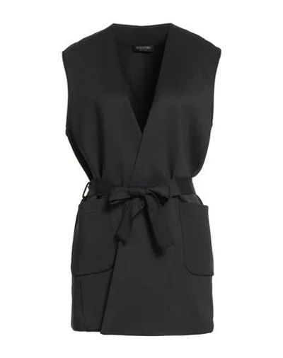 Margittes Woman Jacket Black Size 12 Polyester, Elastane