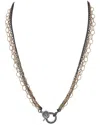 MARGO MORRISON MARGO MORRISON 18K SILVER & ROSE GOLD 0.57 CT. TW. DIAMOND NECKLACE