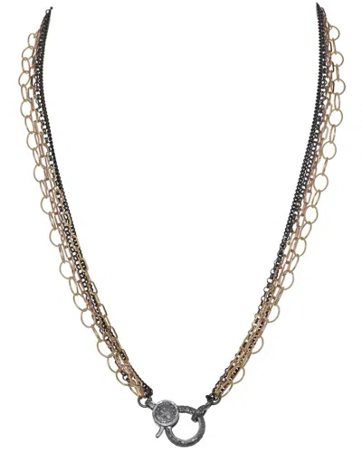 MARGO MORRISON MARGO MORRISON 18K SILVER & ROSE GOLD 0.57 CT. TW. DIAMOND NECKLACE