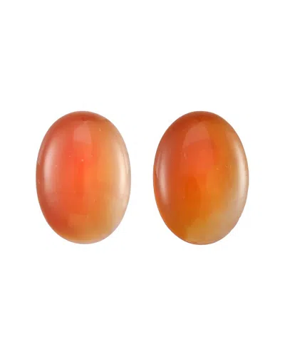Margo Morrison Silver Carnelian Earrings In Orange