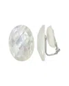 Margo Morrison Silver Pearl Clip-on Earrings