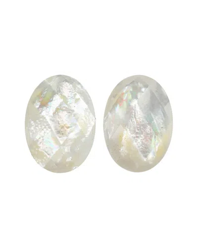 Margo Morrison Silver Pearl Earrings In White