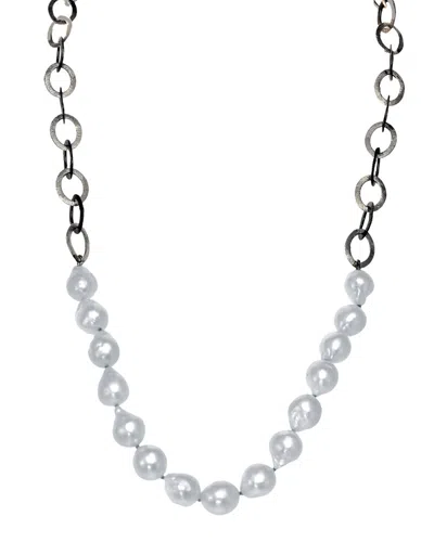 MARGO MORRISON MARGO MORRISON SILVER PEARL NECKLACE