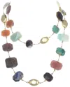 MARGO MORRISON MARGO MORRISON VERMEIL NATURAL MULTI-STONE NECKLACE