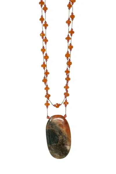 Margo Morrison Women's Faceted Carnelian Apetite Necklace In Multi In Black