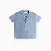 Margo Paige Women's Blue The Essential Washable Silk Shirt In Blue