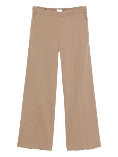 Margon Metamorfosi Elastic-waistline Pants In Brown