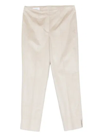 Margon Metamorfosi Side-split Corduroy Trousers In Neutral