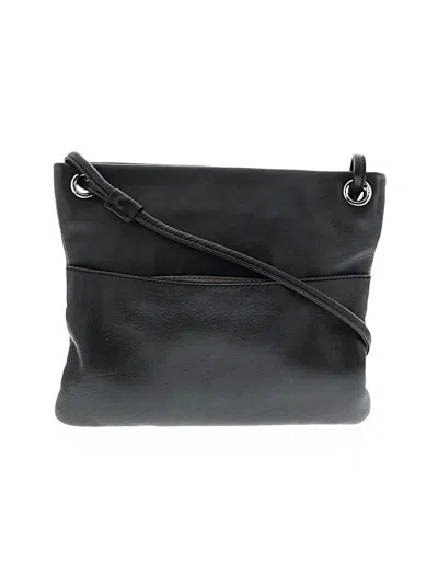 Pre-owned Margot Leather Crossbody Bag In Black