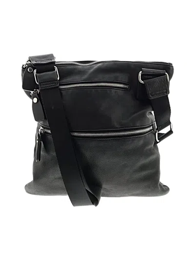Pre-owned Margot Leather Crossbody Bag In Black