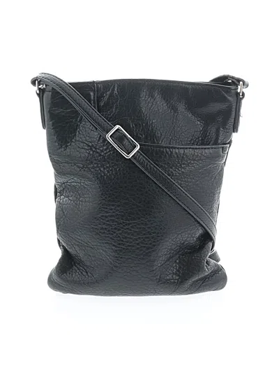 Pre-owned Margot Leather Crossbody Bag In Black