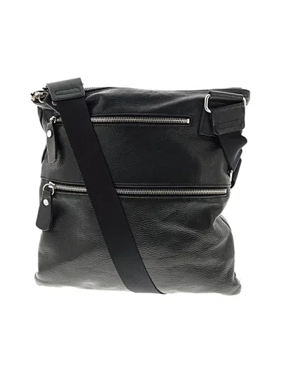 Pre-owned Margot Leather Crossbody Bag In Black